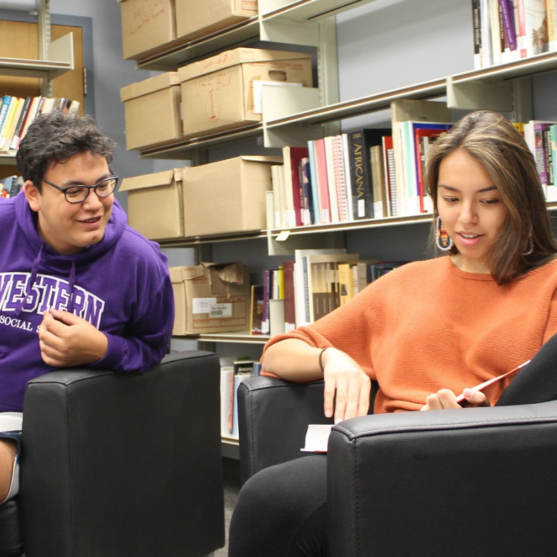 indigenous students in the indigenous studies faculty lounge