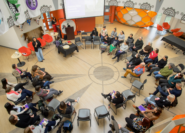 community members gathered at allyship meeting