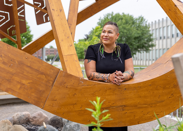 vanessa ambtman-smith at the Arbour at the Wampum Learning Lodge