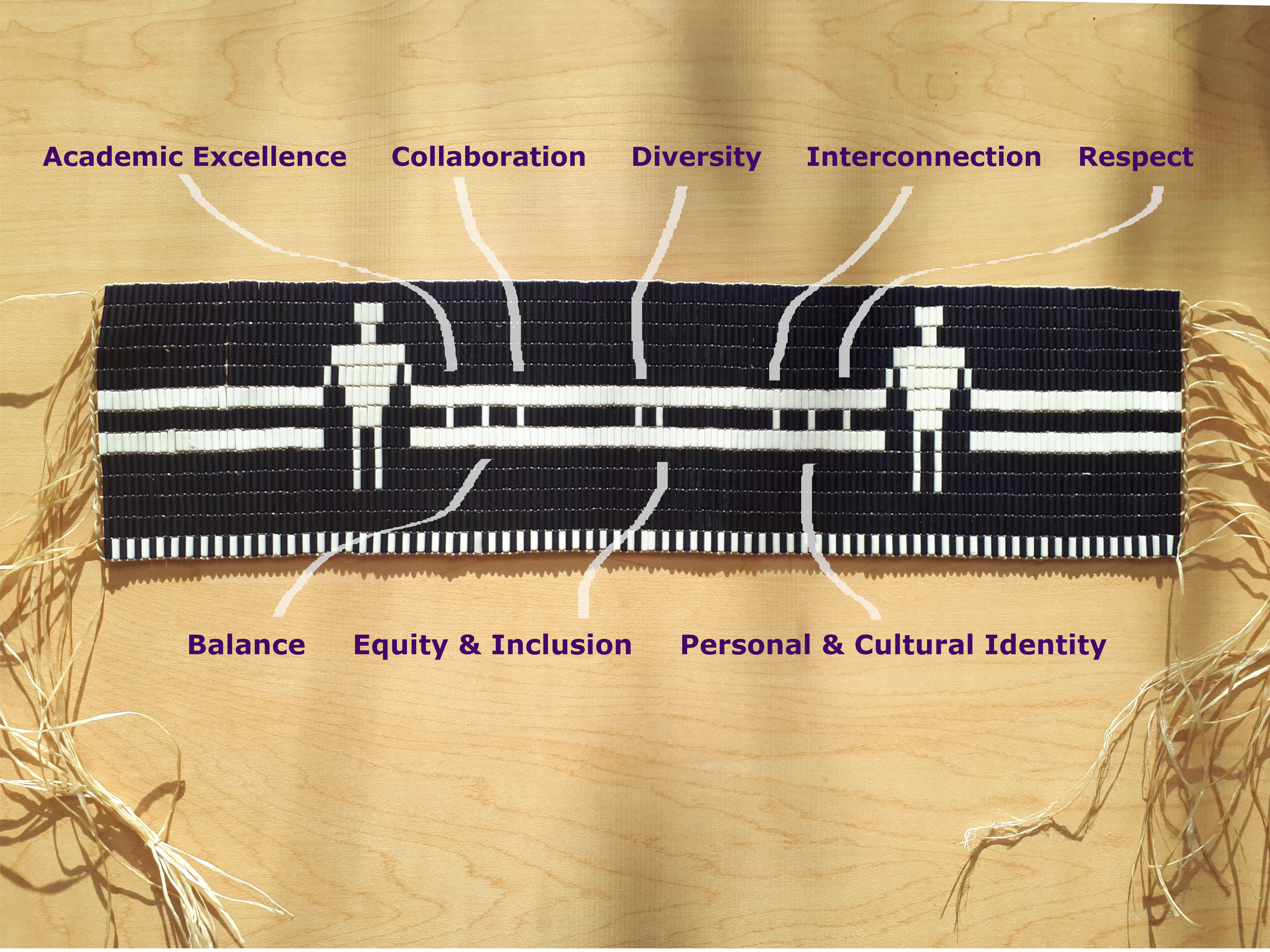 Wampum Belt design embedded within the Indigenous Student Centre